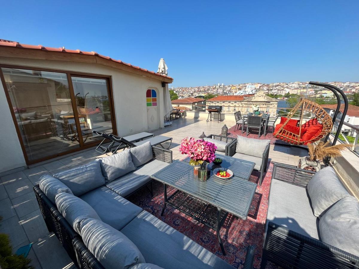 Waterfront Apartment By The Tram - Terrace With Dome & Golden Horn View In Fatih Istambul Exterior foto
